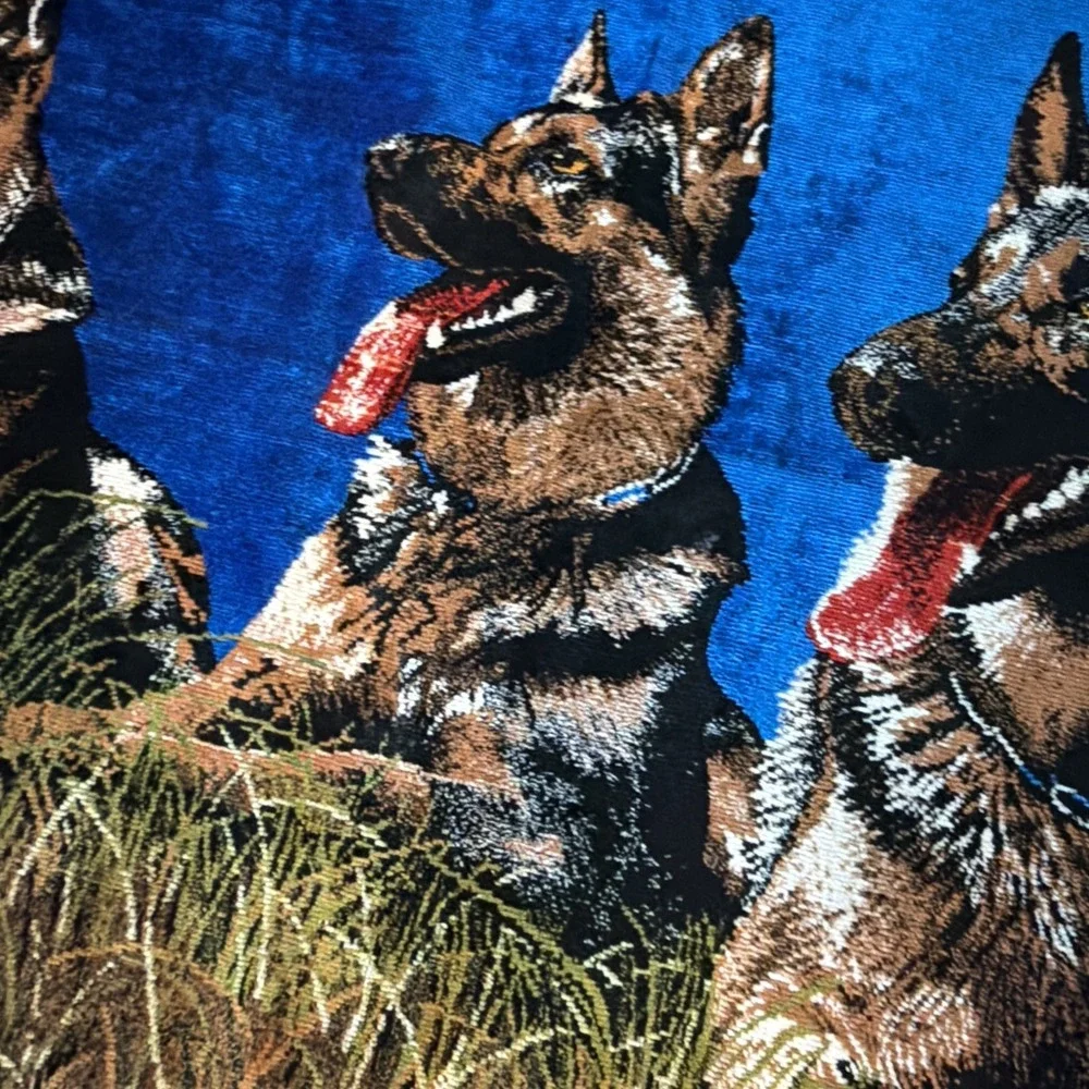 Wall Hanging Husky Police‎ Dog Classic Vintage 60x 49 Unique , Man Cave , Rare